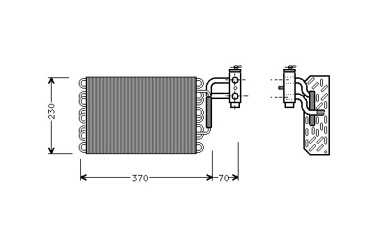 Evaporator, air conditioning