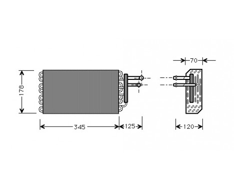 Evaporator, air conditioning