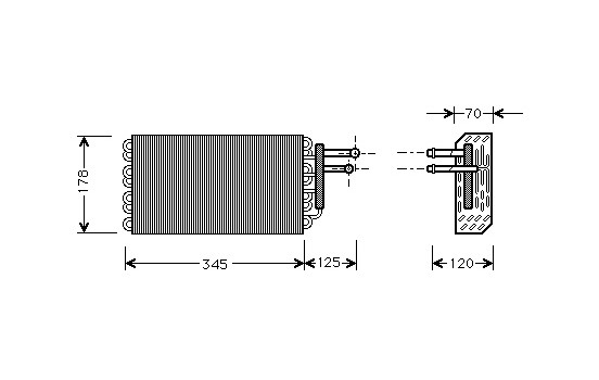 Evaporator, air conditioning