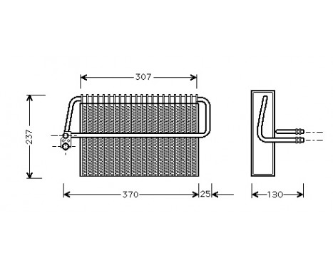 Evaporator, air conditioning