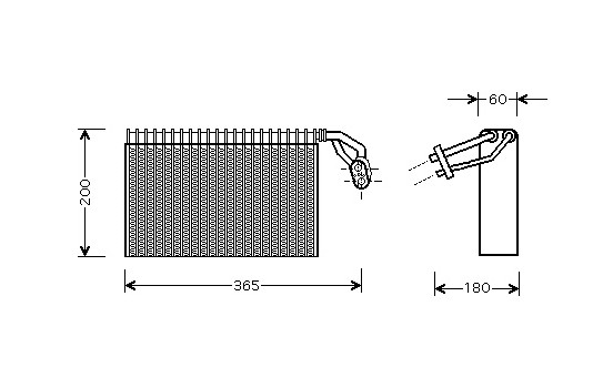 Evaporator, air conditioning