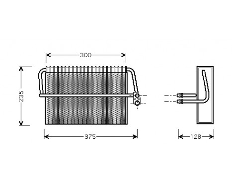Evaporator, air conditioning