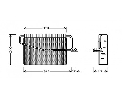 Evaporator, air conditioning