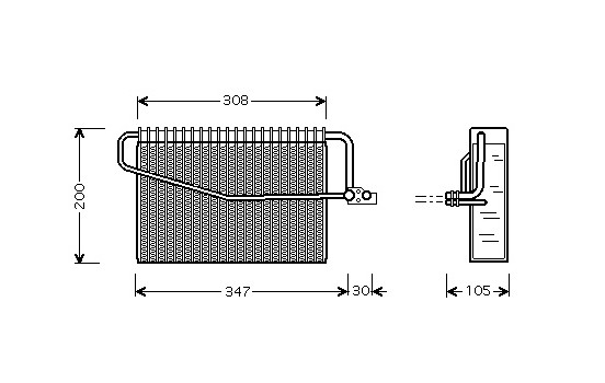 Evaporator, air conditioning