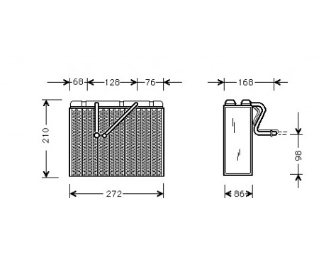 Evaporator, air conditioning