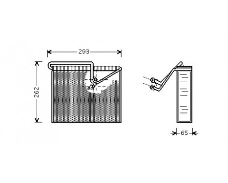 Evaporator, air conditioning