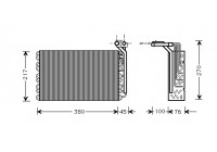 Evaporator, air conditioning