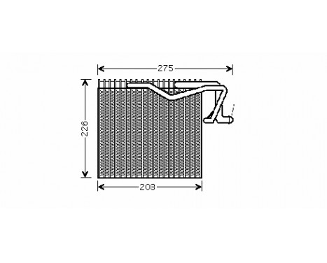 Evaporator, air conditioning