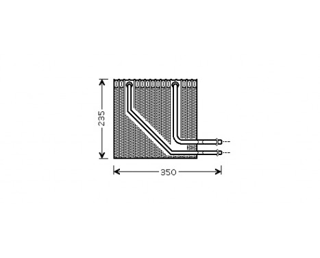 Evaporator, air conditioning