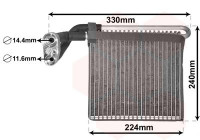 Evaporator, air conditioning