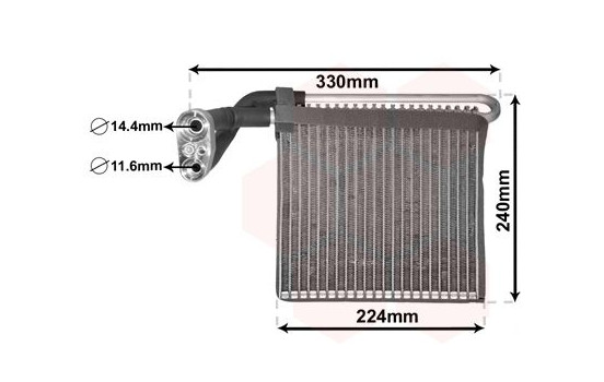 Evaporator, air conditioning