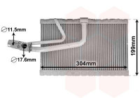 Evaporator, air conditioning