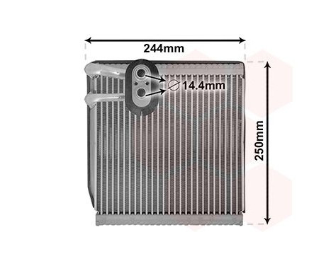 Evaporator, air conditioning