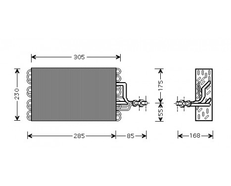 Evaporator, air conditioning