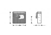 Evaporator, air conditioning