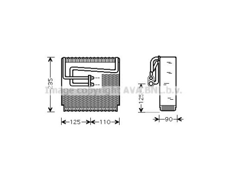Evaporator, air conditioning, Image 2