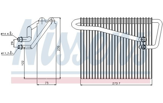 Evaporator, air conditioning