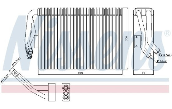 Evaporator, air conditioning