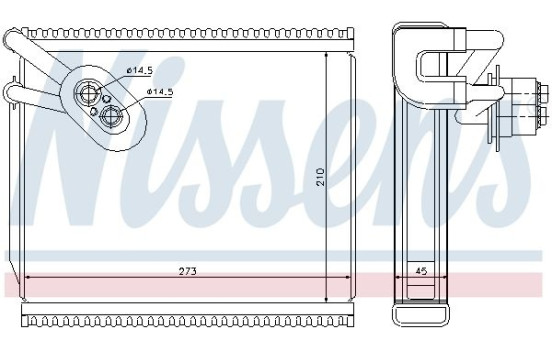 Evaporator, air conditioning