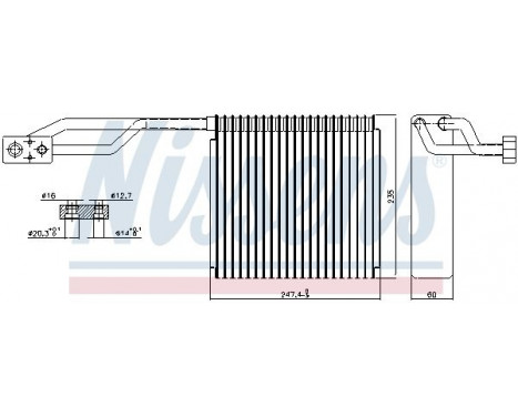 Evaporator, air conditioning