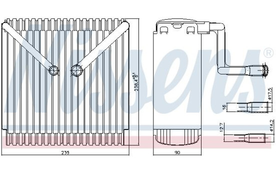 Evaporator, air conditioning, Image 2