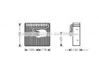 Evaporator, air conditioning
