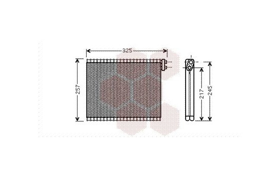 Evaporator, air conditioning