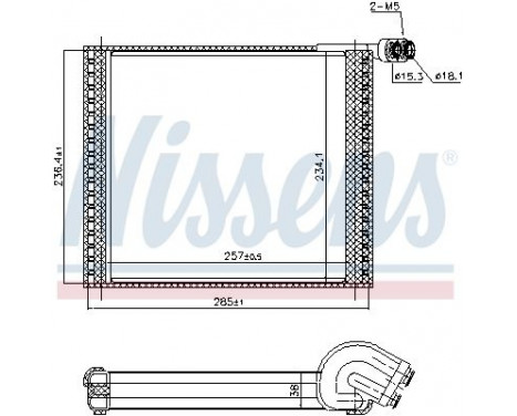 Evaporator, air conditioning