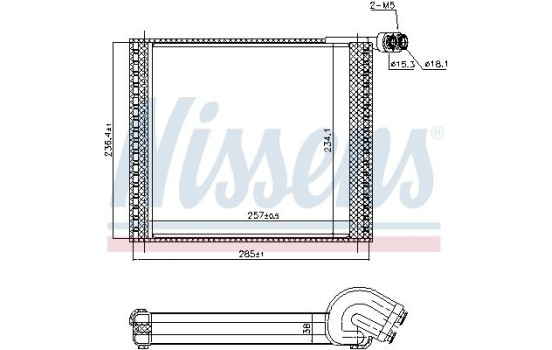 Evaporator, air conditioning