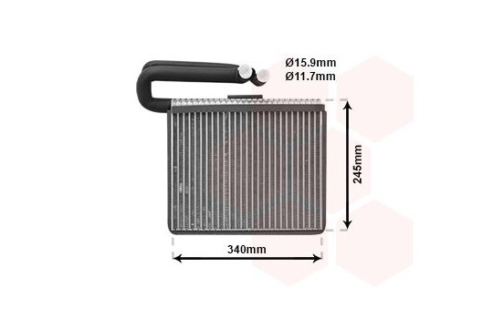 Evaporator, air conditioning, Image 2