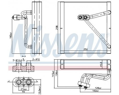 Evaporator, air conditioning