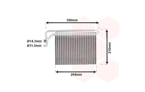 Evaporator, air conditioning, Image 2