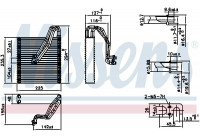 Evaporator, air conditioning