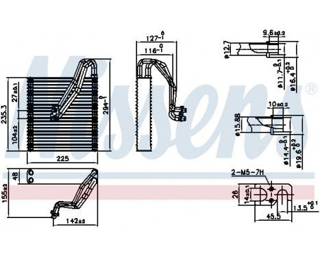 Evaporator, air conditioning