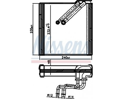 Evaporator, air conditioning