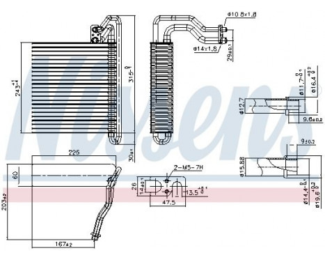 Evaporator, air conditioning