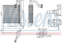 Evaporator, air conditioning