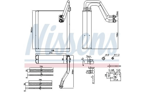 Evaporator, air conditioning
