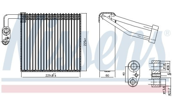 Evaporator, air conditioning