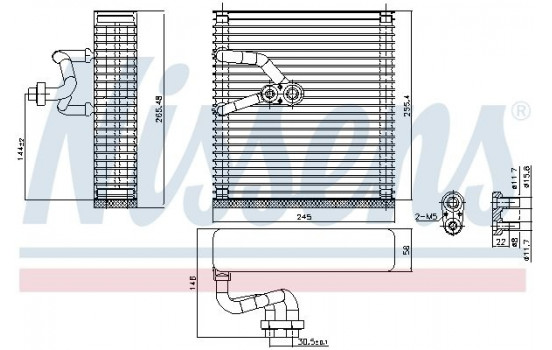 Evaporator, air conditioning