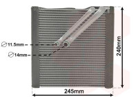 Evaporator, air conditioning