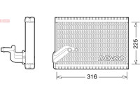 Evaporator, air conditioning