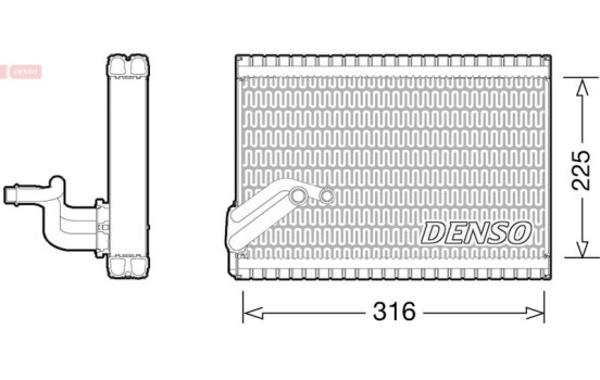 Evaporator, air conditioning
