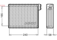 Evaporator, air conditioning