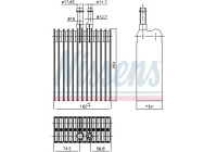 Evaporator, air conditioning