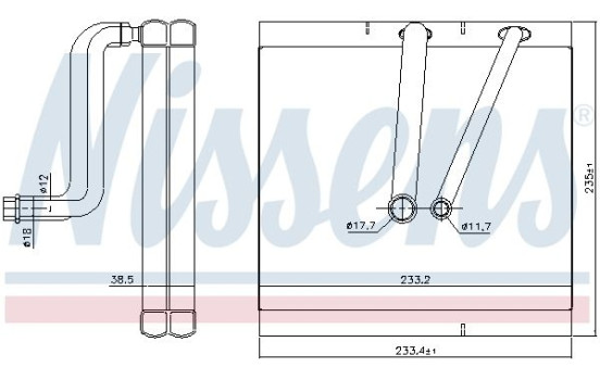 Evaporator, air conditioning