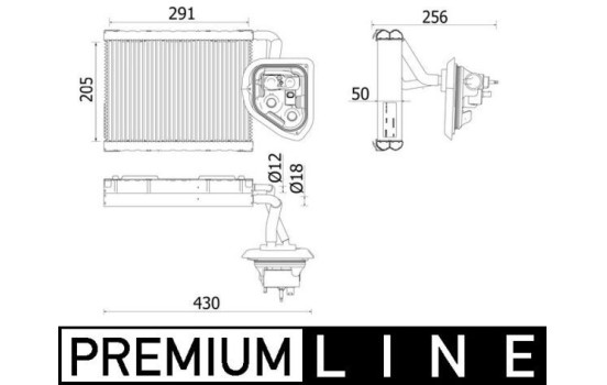 Evaporator, air conditioning