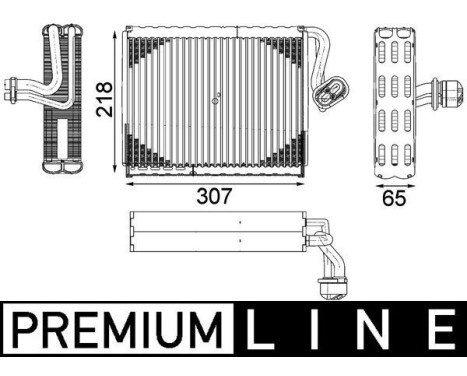 Evaporator, air conditioning