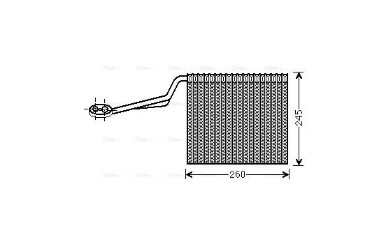 Evaporator, air conditioning