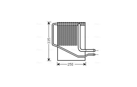 Evaporator, air conditioning